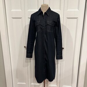 Ralph Lauren- Lauren Jeans Company Dark Blue Denim Shirt Dress